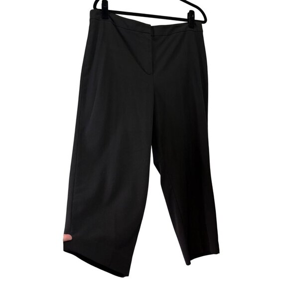 Talbots Women's Heritage Cropped Straight Leg Dress Pants Trouser Black Size 14 - Picture 1 of 11